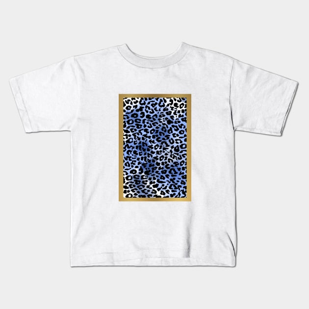 Leopard pattern Kids T-Shirt by RosaliArt